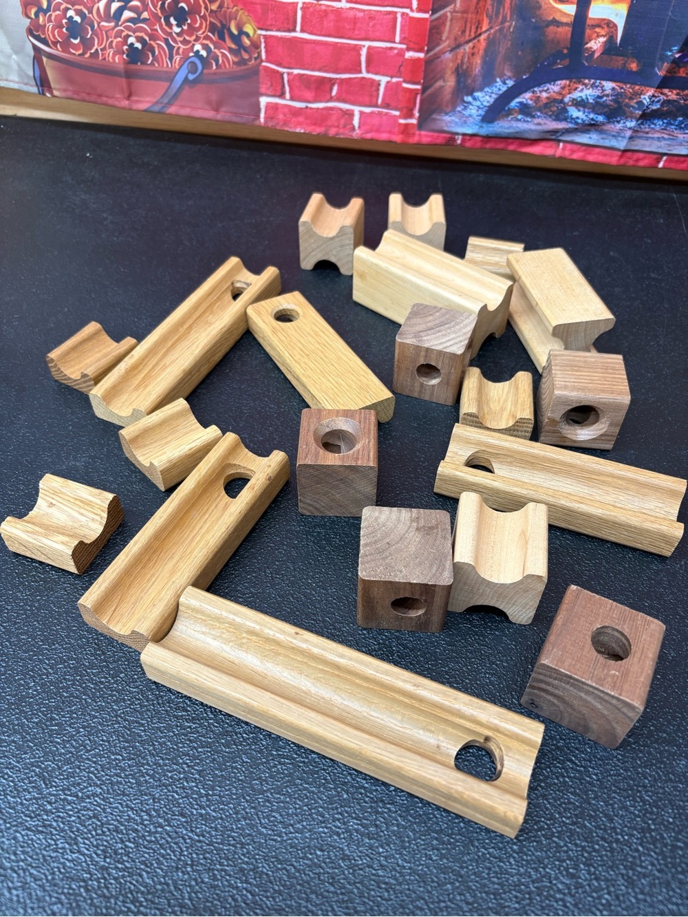 Vintage wooden blocks